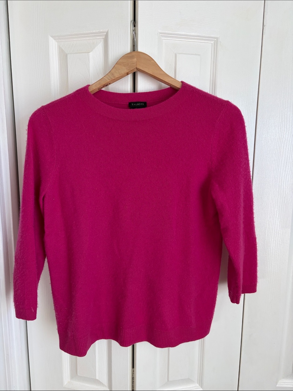 Talbots Magenta Cashmere Sweater